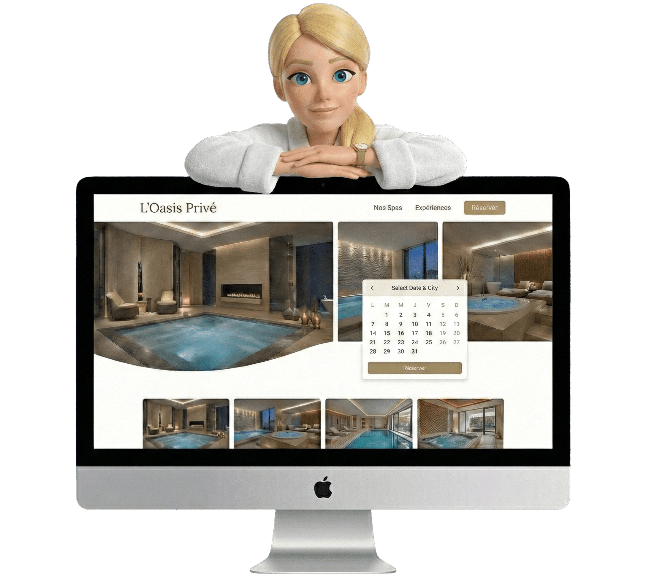 Creation de site web pour Spa Privatif avec Simply Spa