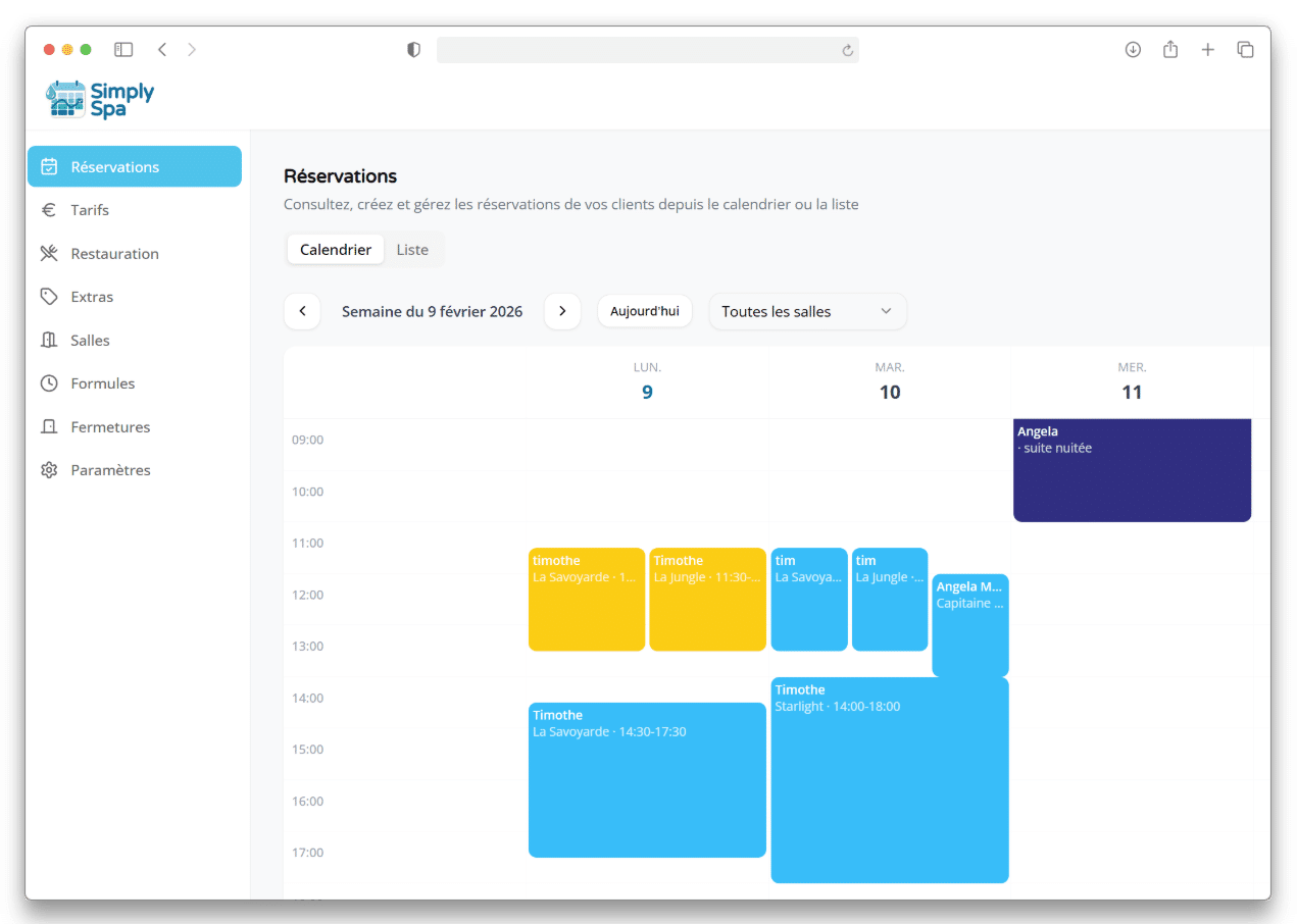 Simply Spa propulse la gestion de votre spa privatif et love room